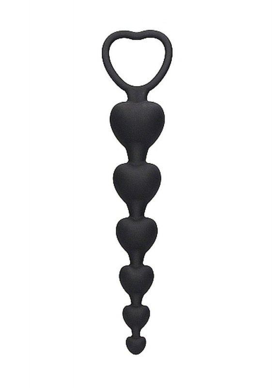 Sonda analna łańcuszek stymulator anusa serca 14,3 cm