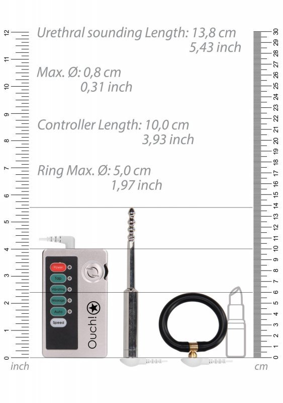 Mała wibrująca sonda dilator z elektrostymulacją do cewki moczowej