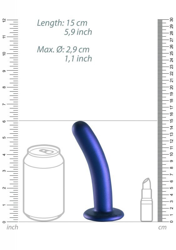 Smooth Silicone G-Spot Dildo - 6&#039;&#039; / 14,5 cm