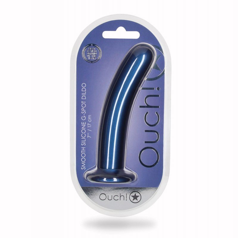 Smooth Silicone G-Spot Dildo - 7&#039;&#039; / 17 cm