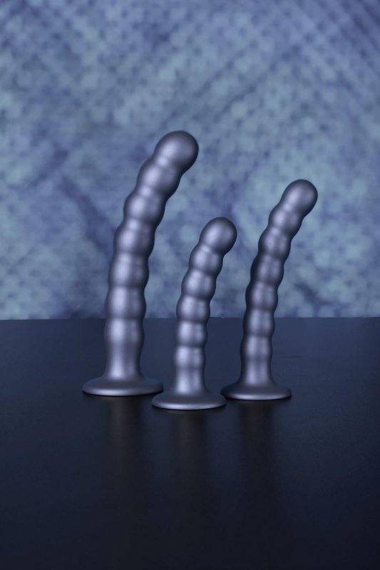 Beaded Silicone G-Spot Dildo - 5&#039;&#039; / 13 cm