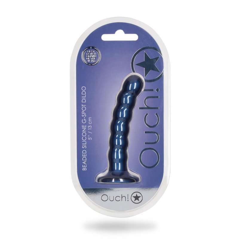 Beaded Silicone G-Spot Dildo - 5&#039;&#039; / 13 cm