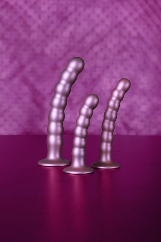 Beaded Silicone G-Spot Dildo - 5&#039;&#039; / 13 cm
