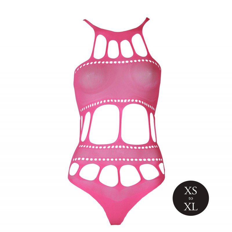 Body with Grecian Neckline - neon pink - XS/XL