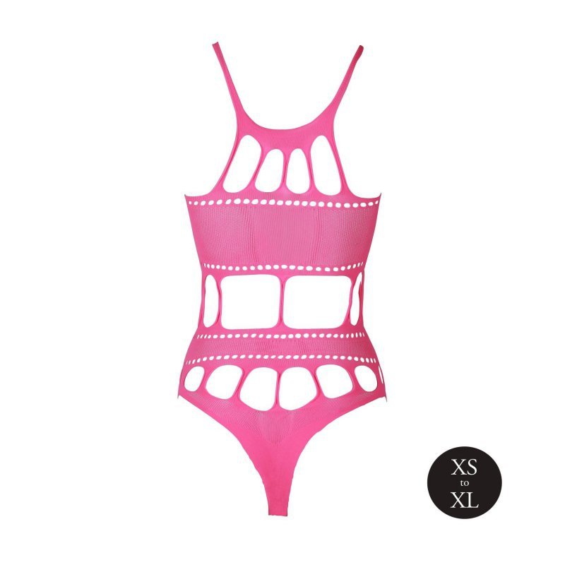 Body with Grecian Neckline - neon pink - XS/XL