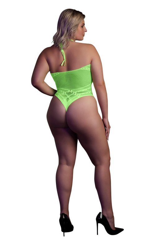 Body with Halter Neck - neon green - XL/XXXXL