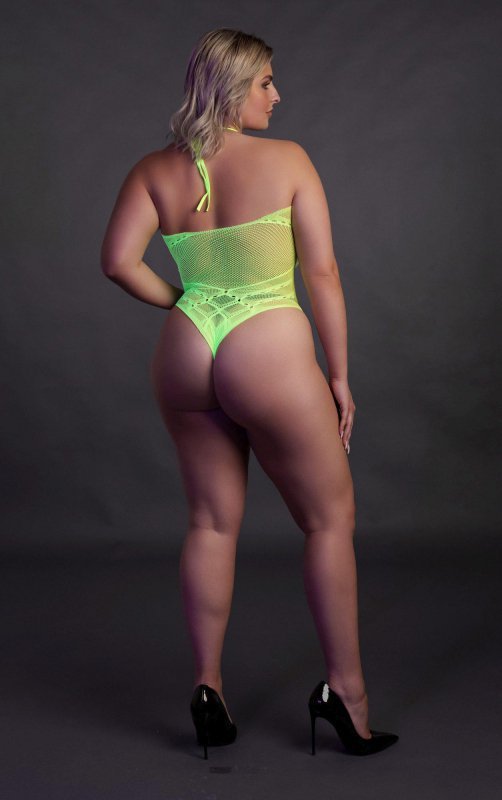 Body with Halter Neck - neon green - XL/XXXXL