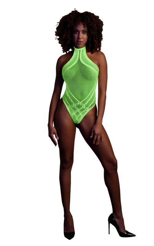 Body with Halter Neck - neon green - XS/XL