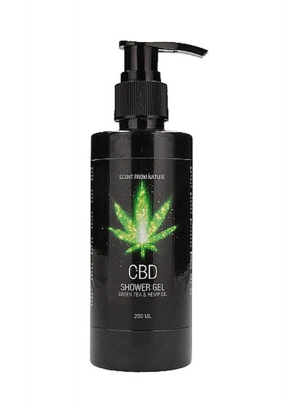 CBD - Bath and shower - care set - green tea hemp oil