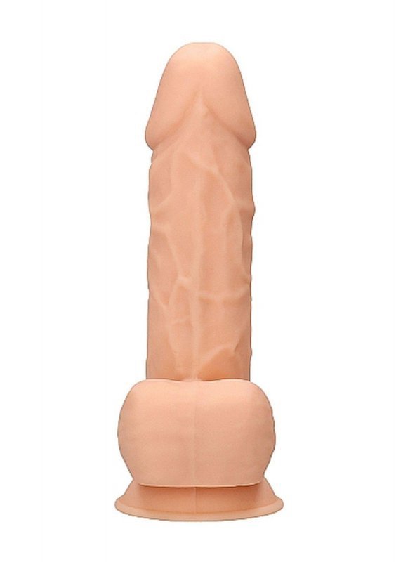 Dildo z jądrami na przyssawce 21,6 cm