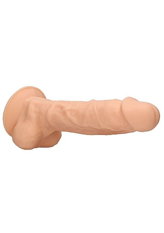 Dildo z jądrami na przyssawce 22,8 cm