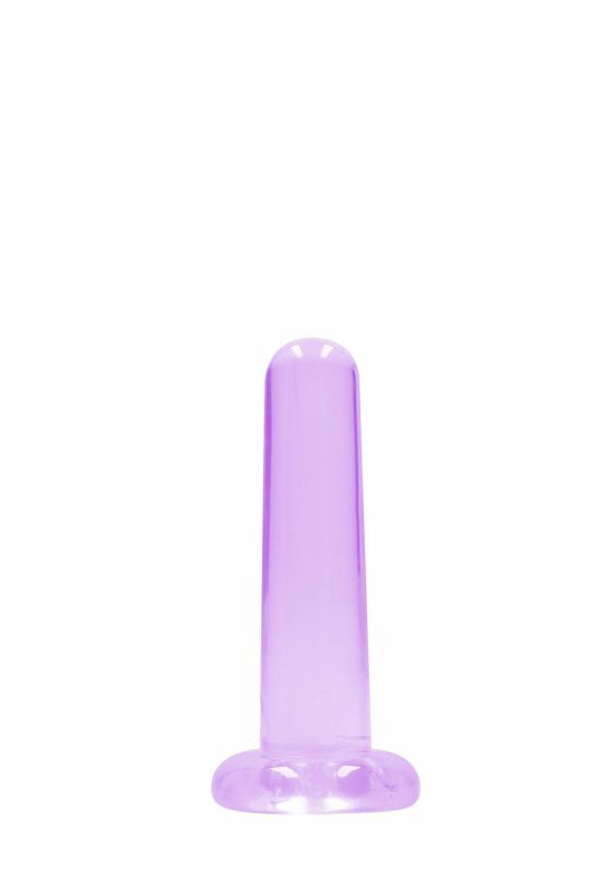 Gładkie dildo korek analny na przyssawce fioletowy 13 cm