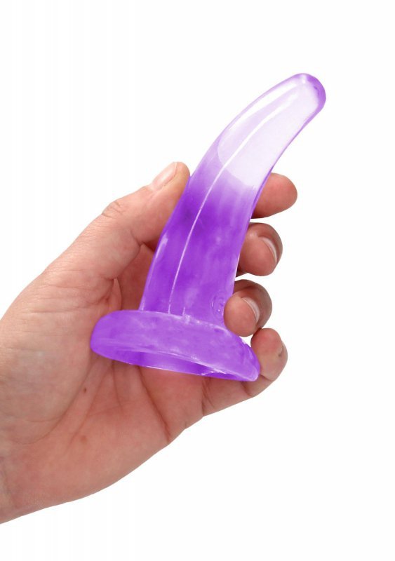 Dildo analne korek na przyssawce fioletowy 12 cm