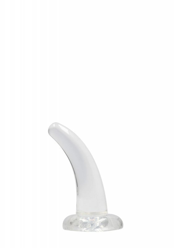Dildo analne korek na przyssawce transparentny 12 cm