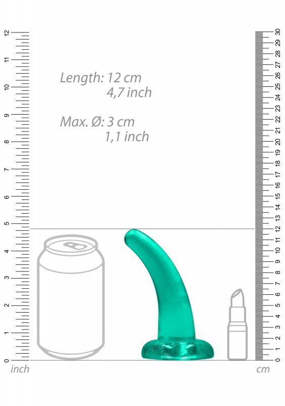 Dildo analne korek na przyssawce zielony 12 cm