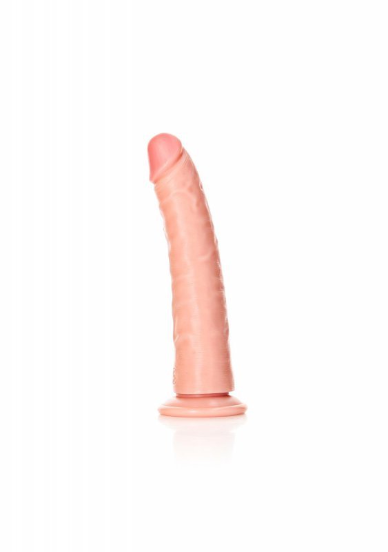 Smukły penis dildo na mocnej przyssawce 17,8 cm