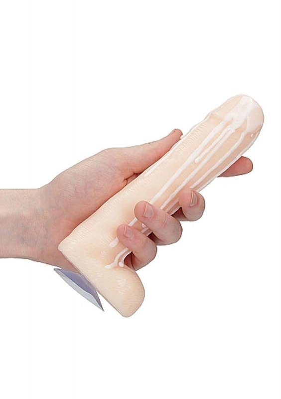 Mydło dicky soap with balls - cum covered - flesh