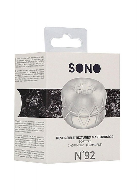 N0. 92 - Reversible masturbator and bumper - transparent
