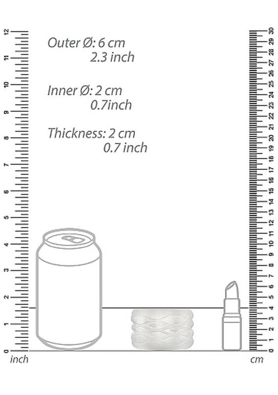 N0. 93 - Reversible masturbator and bumper - transparent