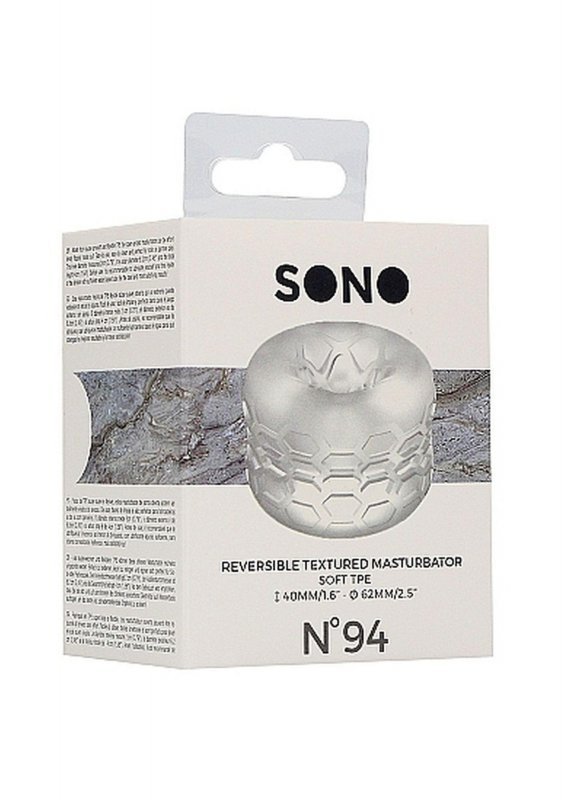N0. 94 - Reversible masturbator and bumper - transparent