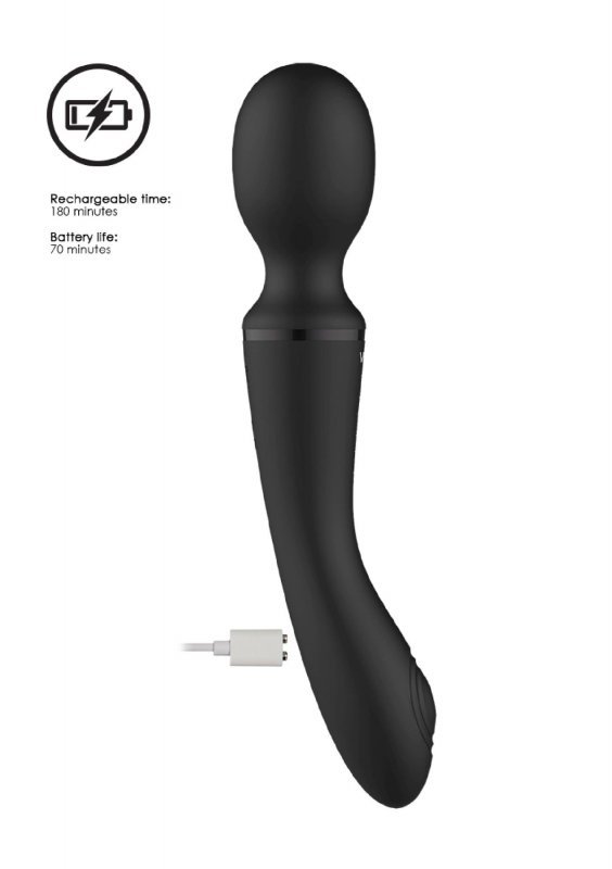 Enora - wand &amp; vibrator - black