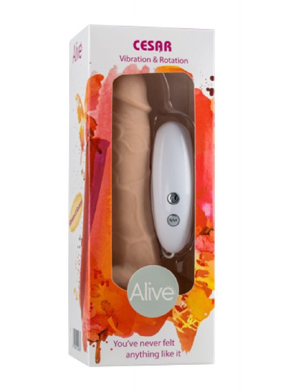 Obrotowy wibrator sex masażer z pilotem 18 cm