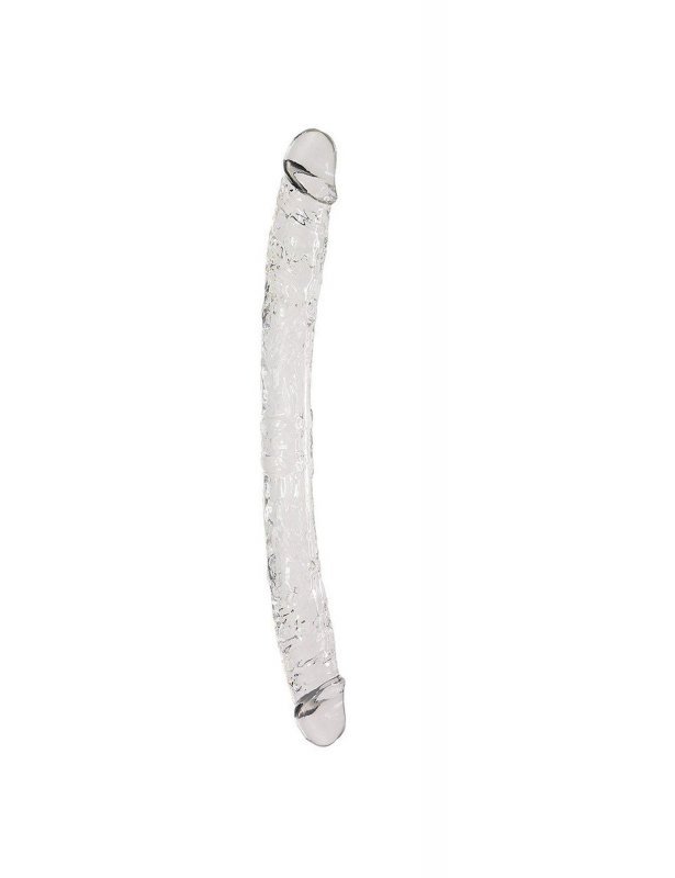 Podwójne żelowe dildo dla lesbijek 38,5 cm