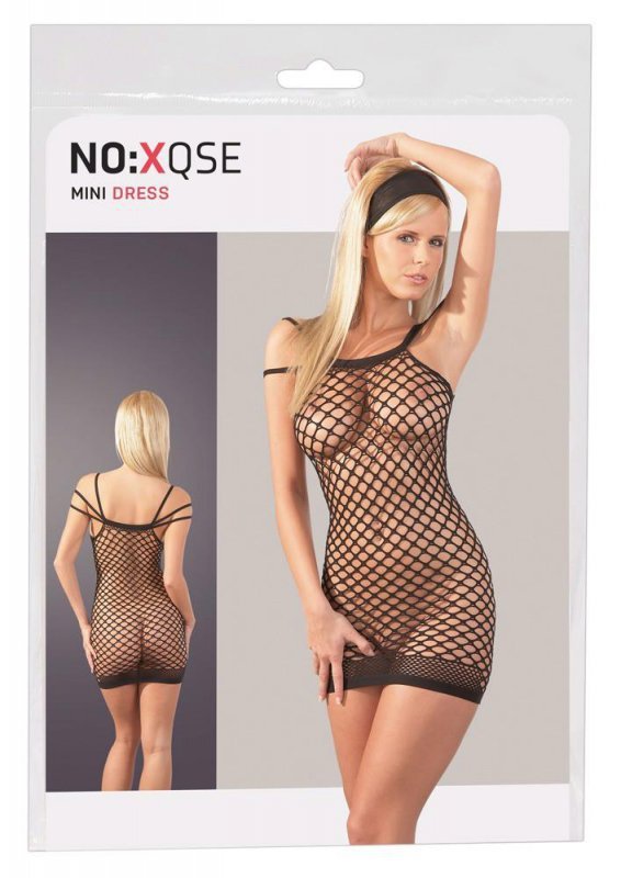 Seksowna sukienka z siatki Netzkleid Träger S-L