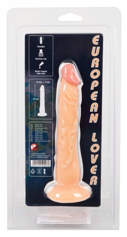 Realistyczne wąskie dildo penetrator pochwy 18 cm