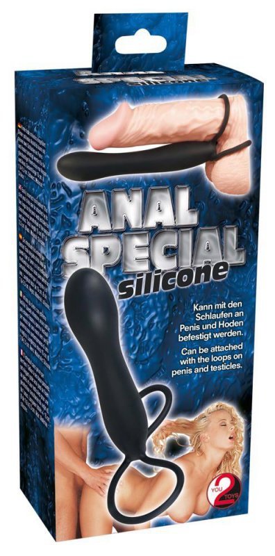 Strap-on nakładka na penisa dildo analne z pierścieniem na jądra 15 cm