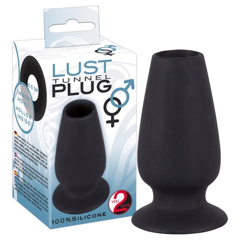 Tunelowy korek analny zatyczka plug z otworem rozpychacz