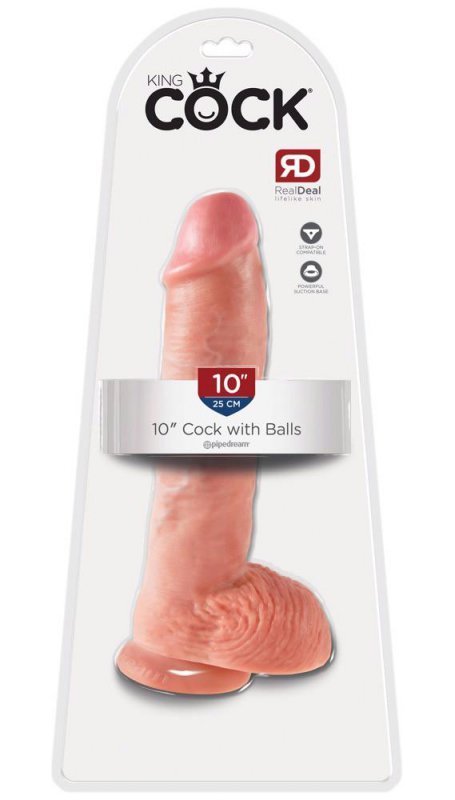 Realistyczne dildo cyber skóra jądra z przyssawką 25 cm