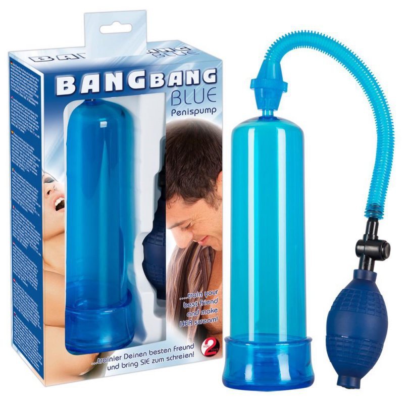 Mocna pompka do penisa Bang Bang Blau