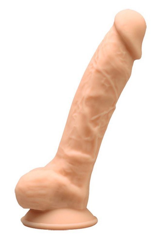 Penisa dildo z silexpanu twardy lub miękki od temperatury Silexd 18cm