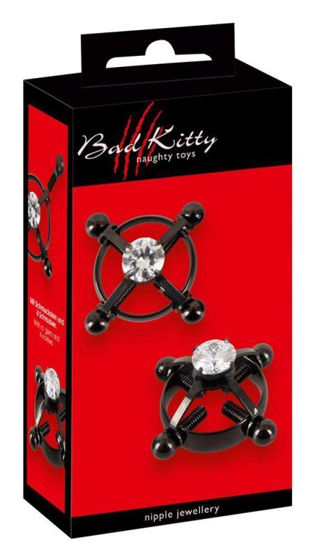 Klamerki na sutki z brylantem Bad Kitty jewellery 