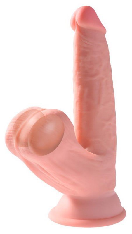 Realistyczne dildo z ogromnymi kołyszącymi jądrami 19 cm