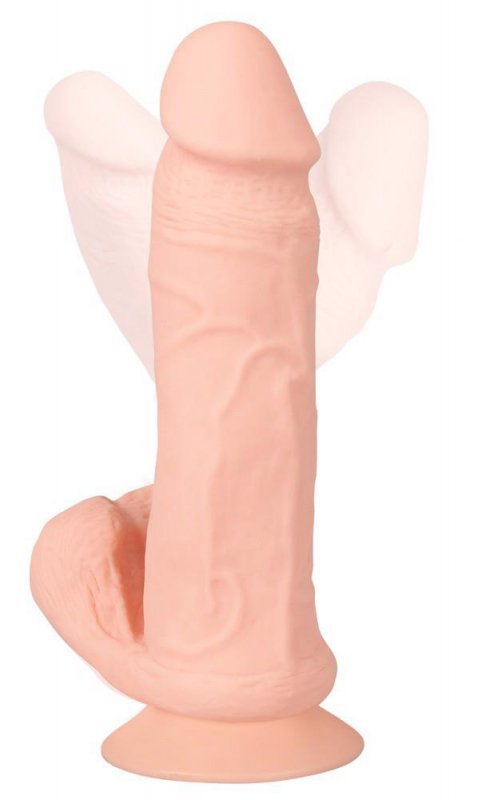 Realistyczne wibrujące dildo na przyssawce z pilotem 28,8 cm