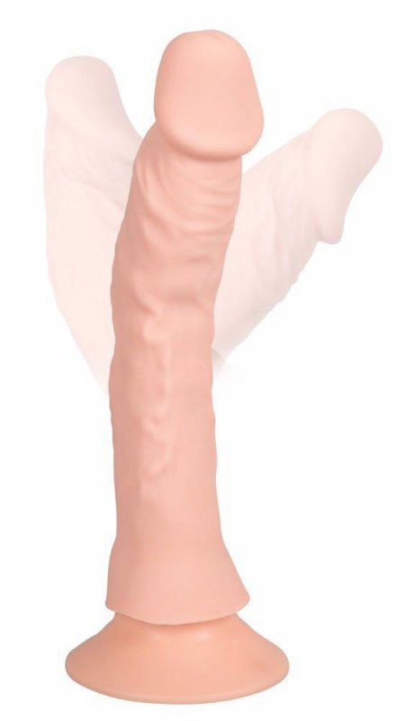 Elastyczne wibrujące dildo na przyssawce 21,5 cm
