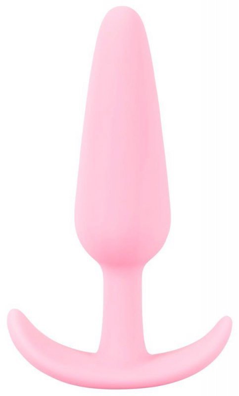 Stożkowy korek analny plug z uchwytem Cuties Plugs różowy