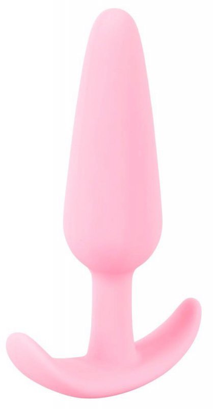 Stożkowy korek analny plug z uchwytem Cuties Plugs różowy