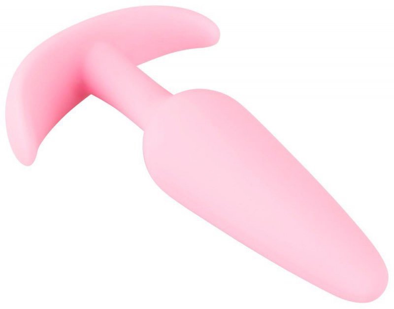 Stożkowy korek analny plug z uchwytem Cuties Plugs różowy