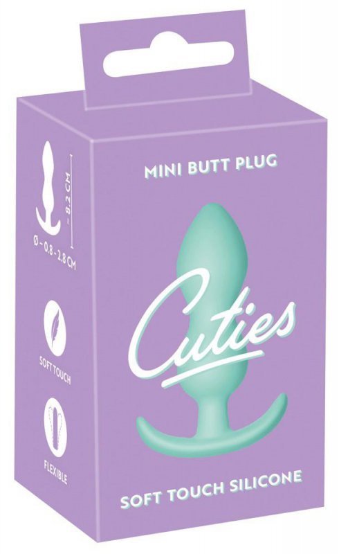 Korek analny z kulkami plug z uchwytem Cuties Plugs zielony