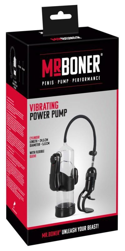 Pompka do penisa Mister Boner z wibratorem