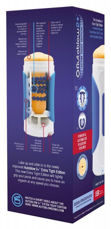 Potężna maszyna oralna sex-obciągara 230v AUTOBLOW 2+XT rozmiar A