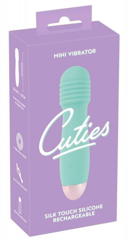 Cuties stylowy poręczny mini wibrator seks masażer zielony
