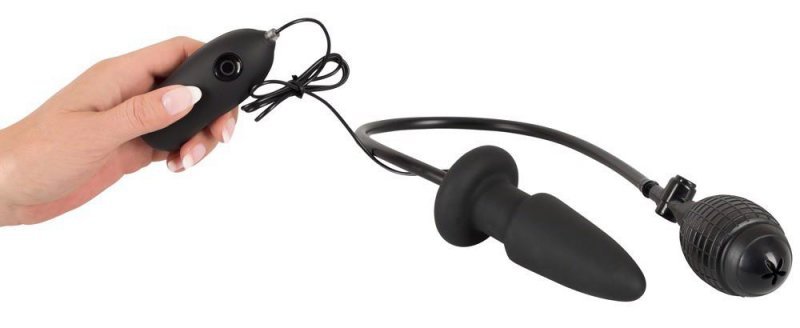 Pompowany korek analny z wibracjami stymulator odbytu z pilotem