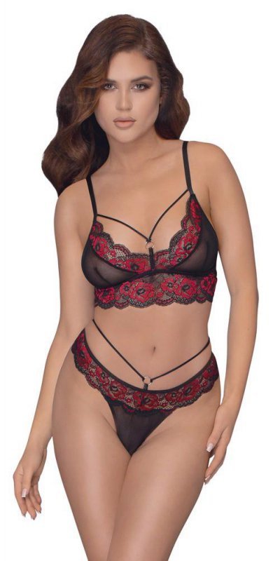 Koronkowy komplet sex bielizny Cottelli M
