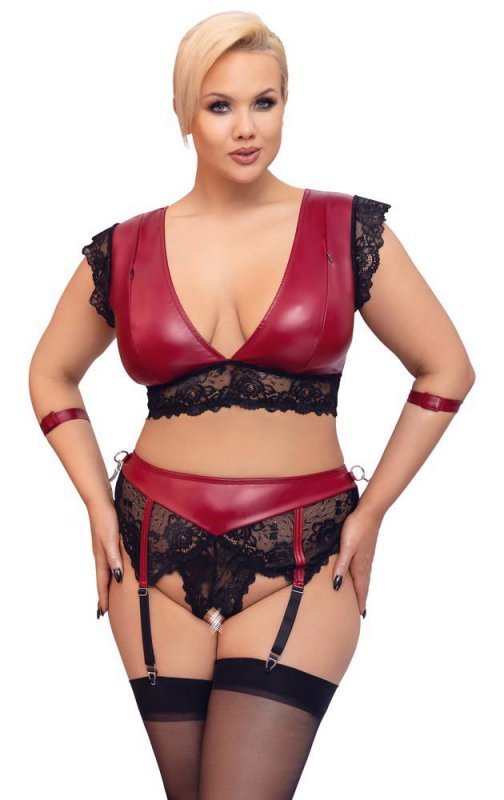Komplet sex bielizny cottelli z pasem XL