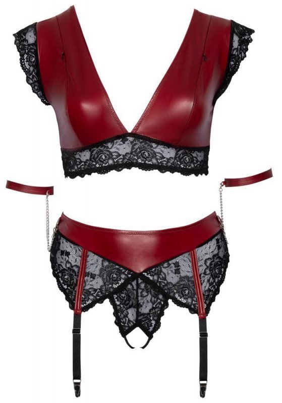 Komplet sex bielizny cottelli z pasem XL