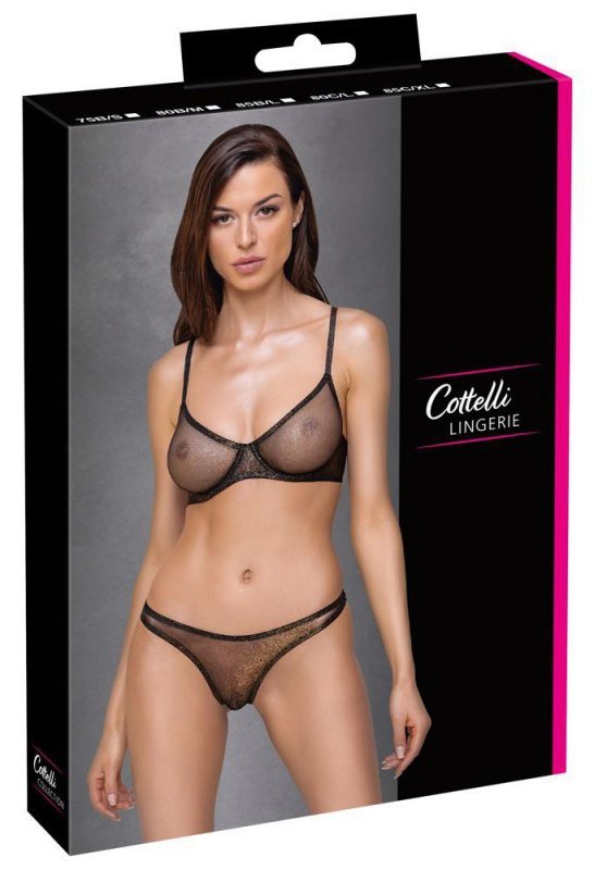 Sex bielizna Cottelli biustonosz + stringi 85B/L